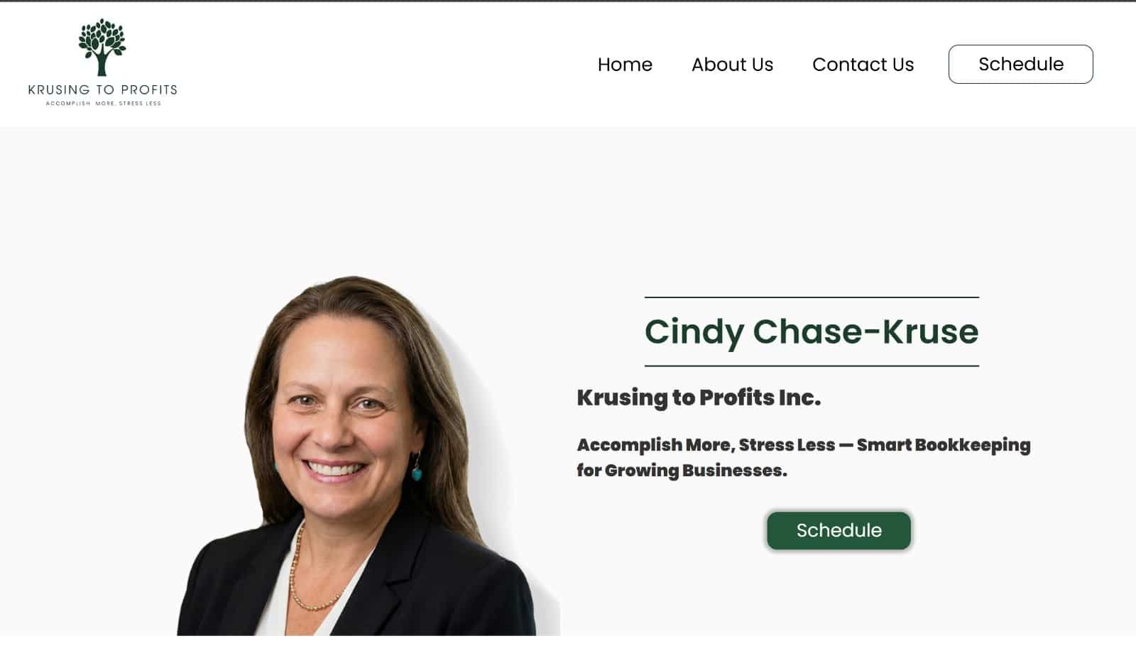 Krusing to Profits custom website mockup